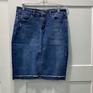 Denim Pencil Skirt